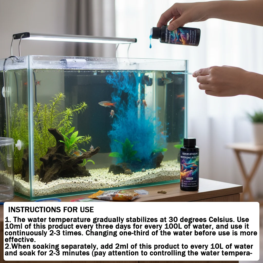 น้ำยาเมทิลีนบลูสำหรับปลาสวยงาม - Aquarium Fish Medicine บทวิจารณ์และราคา