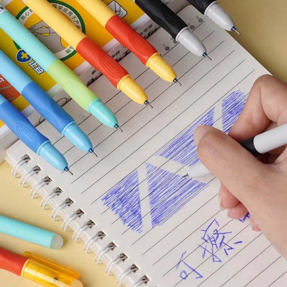 

High Quality Colored Gel Pen Correct Holding Pen Posture Blue/Black Ink Neutral Pen Smooth Writing Erasable Pen Students