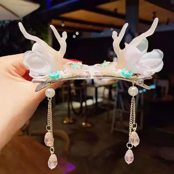 

Christmas Antler Hair Clips Deer Ear Hairpins Festival Christmas Headbands Hairpin girl Hair Flower Adult Headwear Accessories