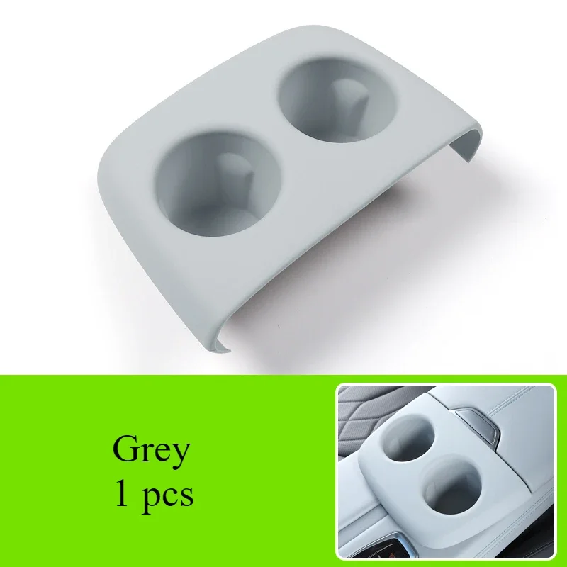 For Changan UNI-Z Car Center Console Water Cup Cover Wireless Charging Pad Gear Cover Interior Protection Silicone Anti-skid Pad 6