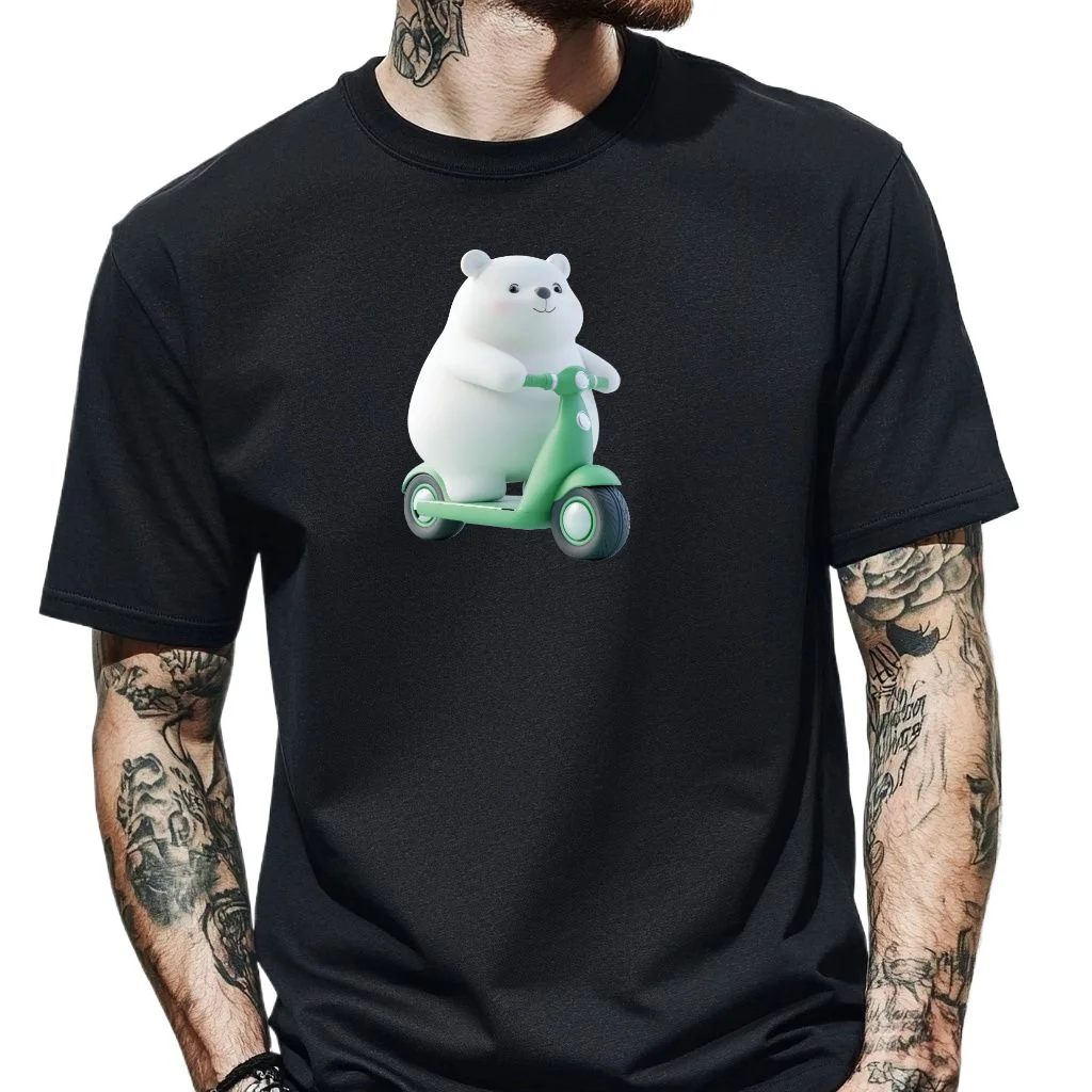 2025 الصيف لطيف الدب طباعة قصيرة الأكمام تي شيرت Y2K ملابس زوجين عادية ومتعددة الاستخدامات تي شيرت