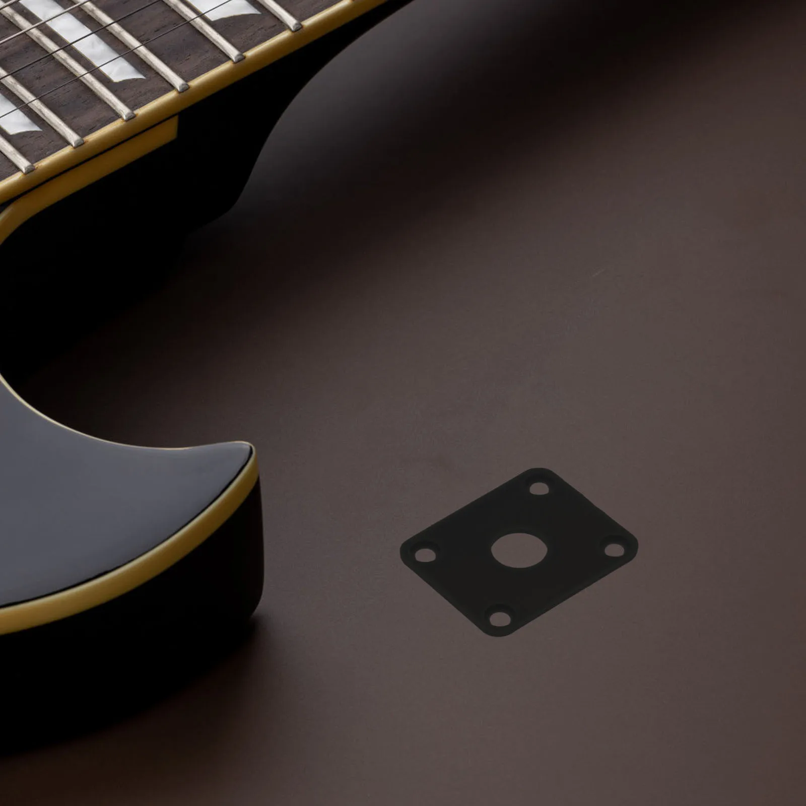 

1pcs Guitar Input Jack Plate Plastic Rectangular Cover For Electric Guitar Bass Replacement Parts Durable Protection Standard