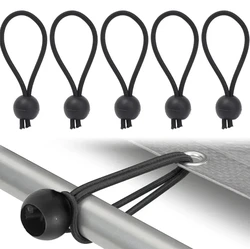 Multi-functional Elastic Tent Fix Cords Black Ball Bungee Loop Strap Tarpaulin Canopy Fixed Rope Outdoor Camping Tent Accessorie