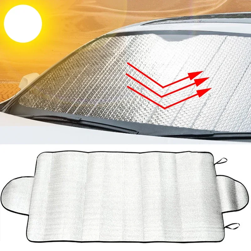 150x70CM Car Window Windshield Snow Ice Sun Shade Anti-UV Protection Front Rear Windshield Block Cover Visor Auto Accessories