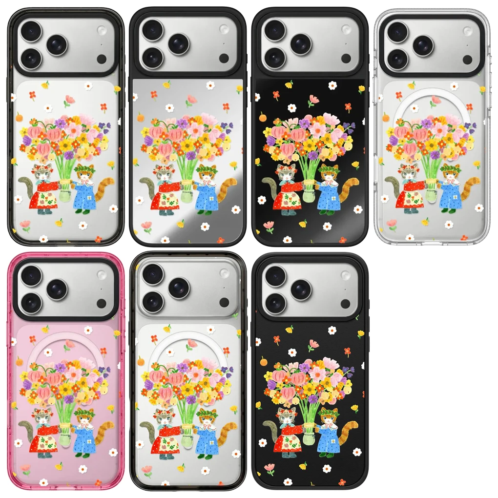6042318 Acrylic / Mirror Magnetic Case: Compatible with IPhone 17 16 15 14 13 12 Pro Max 17 Air