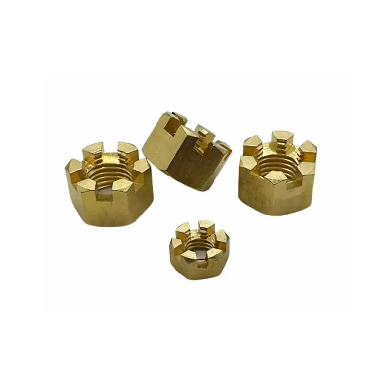

Brass Slotted Nut for Fine Adjustment and Anti Loosening in Precision Applications Fine Standard Tooth M6 to M16