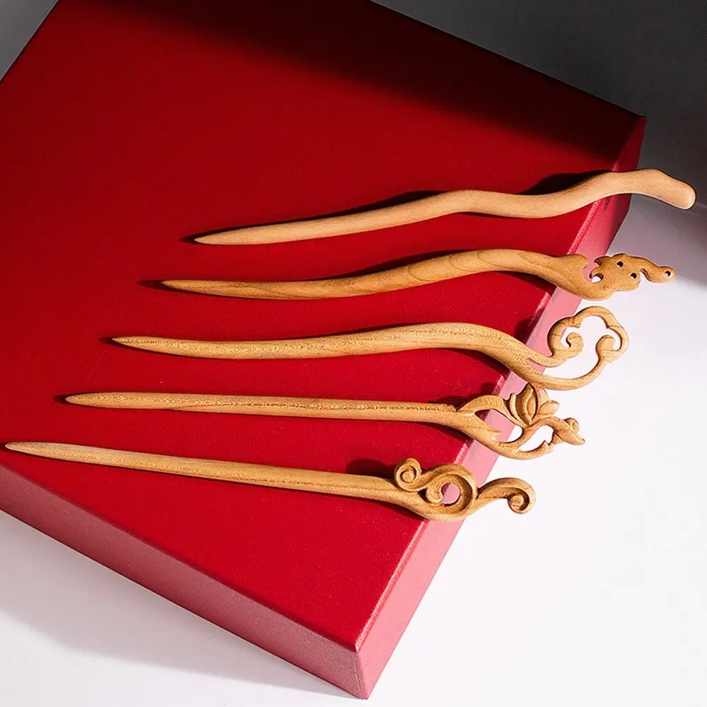 Braided Hairpins Wave Shape Hair Sticks Bird Antler Wooden Hair Sticks Korean Hair Clip Chinese Hair Fork Women Hanfu Hairpins