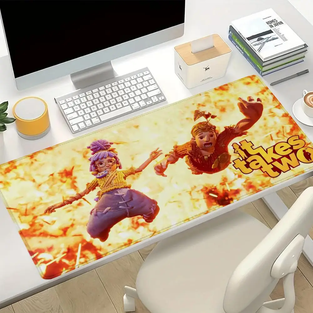 

New I_Is T_takes T_two Mouse Pad, Large Keyboard Pad, PC Gaming Mouse Pad, Non-slip Rubber Computer Desk Mat, Gift for Teenagers