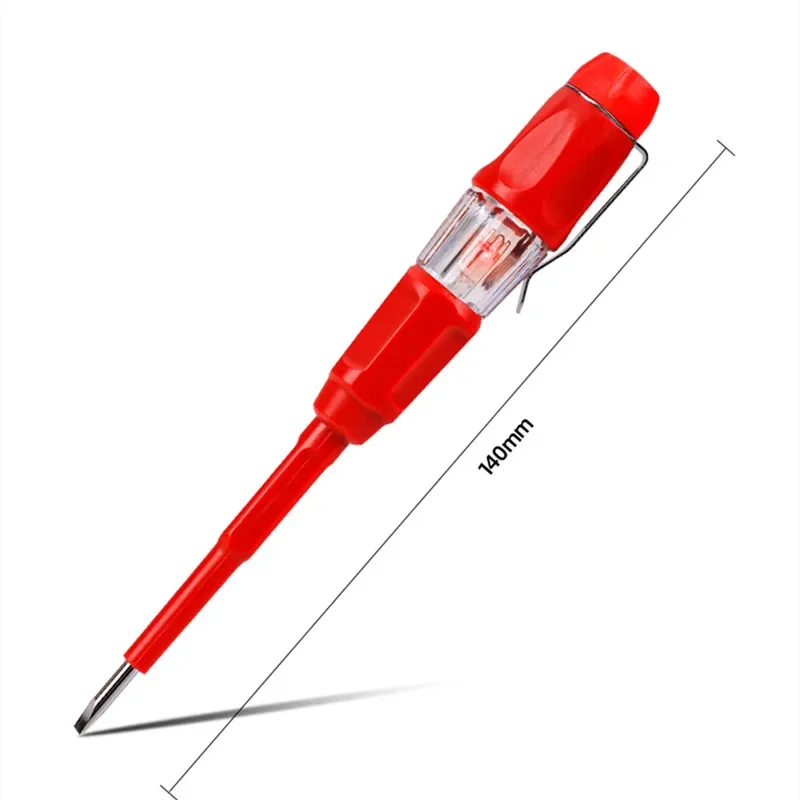 Deli 1 Pcs VDE Insulation Test Pen 1000V Electrician Hand Tools Screwdriver Test Pencil Voltage Indicator Electric Tester Pen