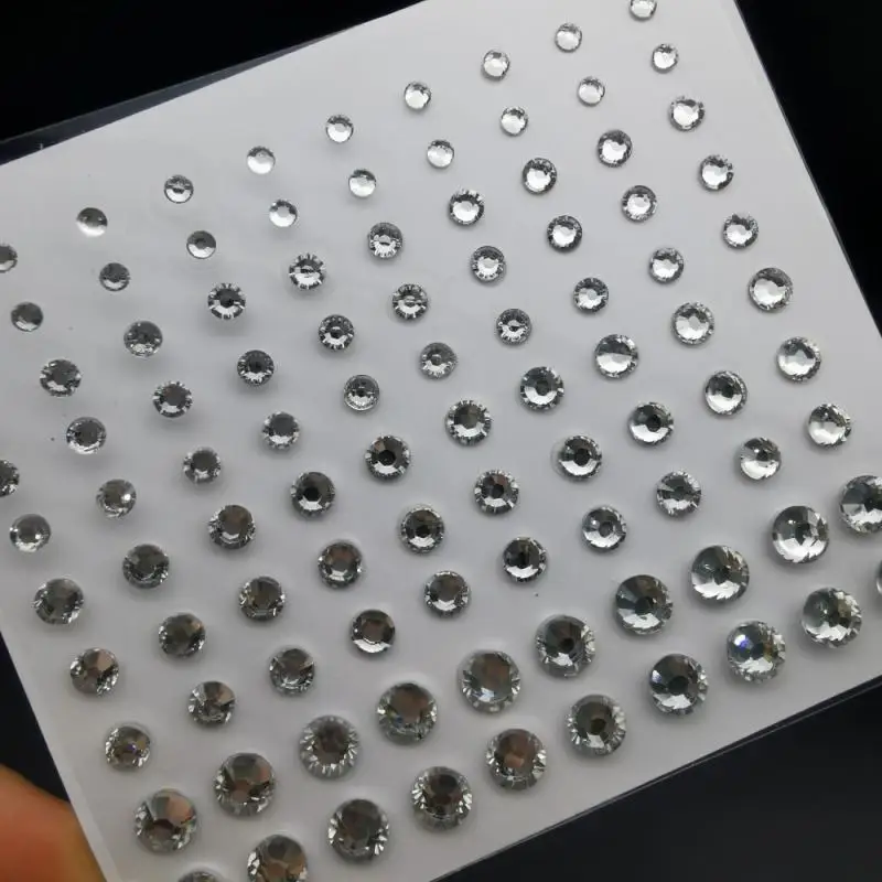 Kolorowa wiertarka wiertarka wielowymiarowa dekoracja do makijażu akrylowa bezpieczna dla skóry unikatowy perłowy czoło twarzy na żądanie