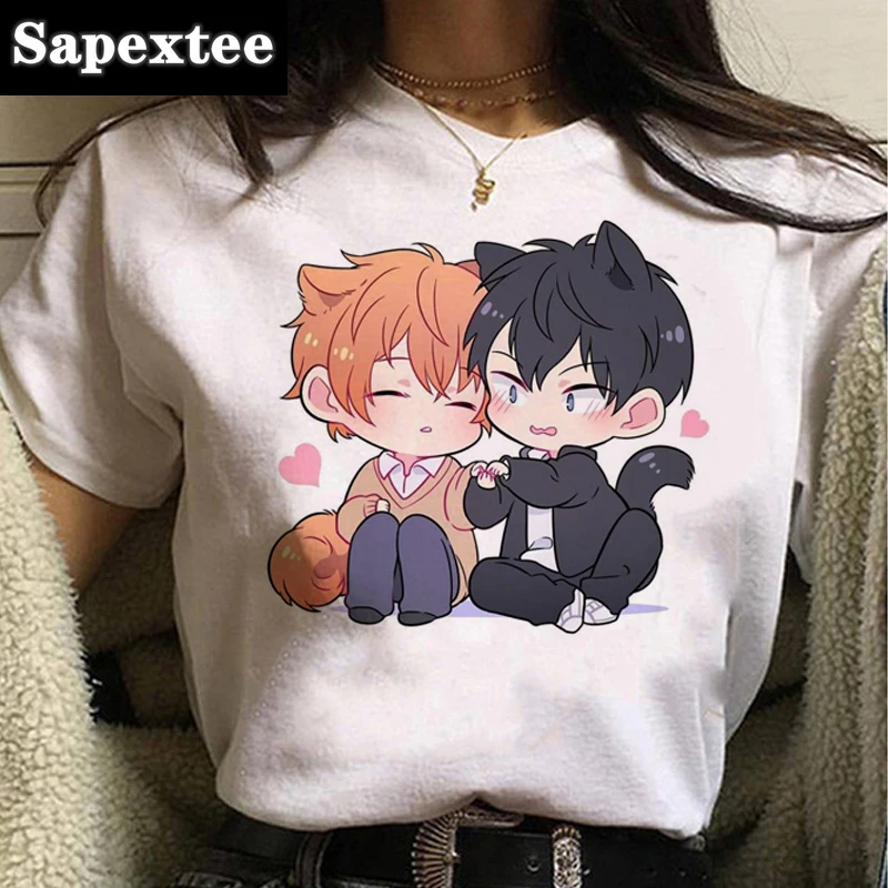 Футболка Given Yaoi Bl Given Yaoi, женская футболка с рисунком в стиле Харадзюку, женская одежда, белая футболка