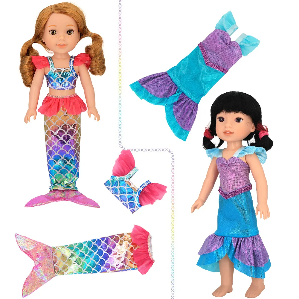 Butter Clothes Pop fur s, Rainbow Mermaid Clothes, Wellie Wisher, Paola Reina Butter Accessrespiration, GirS1 Toys Gift, 32-34cm, 14.5 po