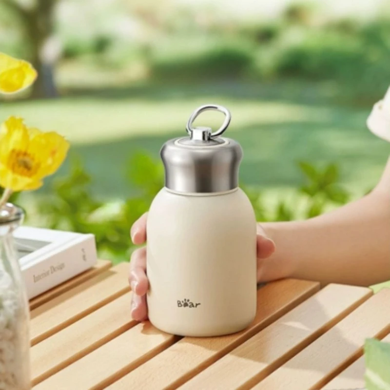  Bear Stainless Steel Car Thermal Cup Sports Water Bottles Keeps Cold and Heat Thermal Mug Tea Brewing Cup Drinking Kettle