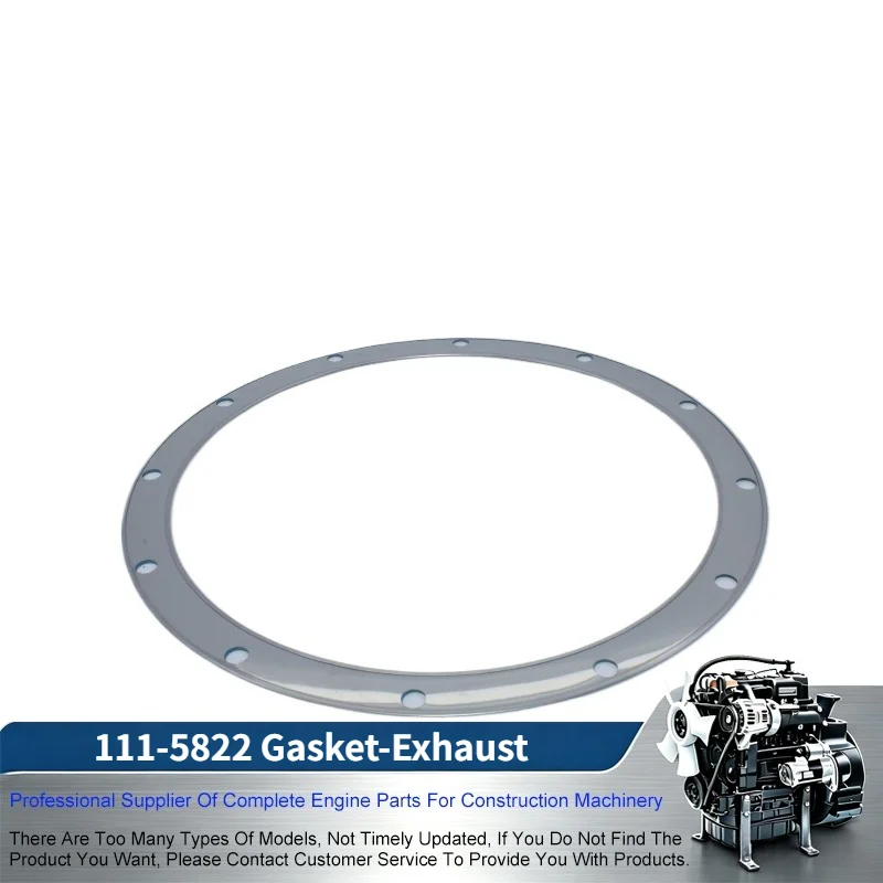 111-5822 Gasket-Exhaust 1115822 -For Caterpillar 3408, 3508, 3508B, 3508C, 3512, 3512B, 3512C, 3516, 3516B, 3516C, 3606, 3608