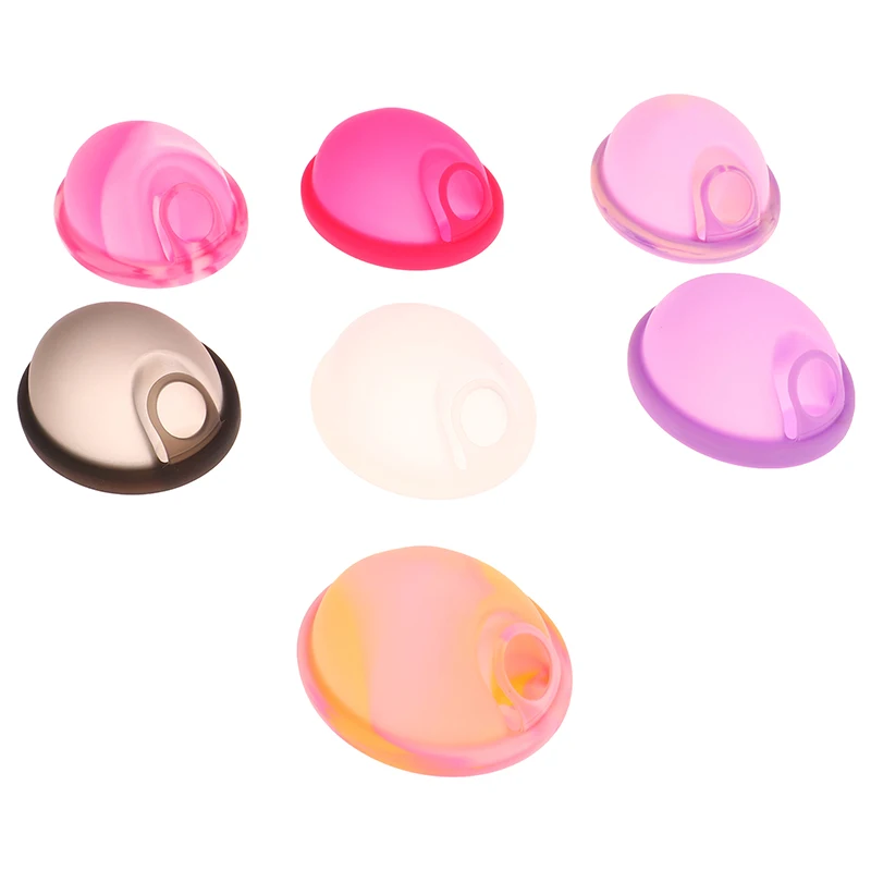 Disque menstruel en silicone médical avec anneau, réutilisable, coupe plate, collecteur, hygiène féminine