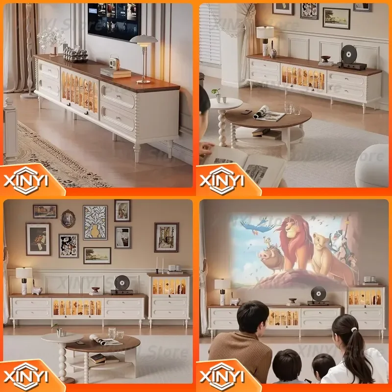 Nordic Retro TV Stands for Modern Fireplace Mid Century Luxury TV Table Living Room Storage Hallway TV Stand Home Furniture