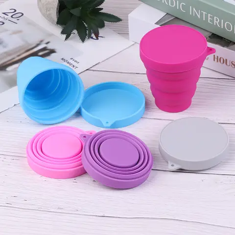 휴대용 생리컵, 접이식 실리콘 컵, 살균 컵, 여성 위생 제품, 1PC Best5