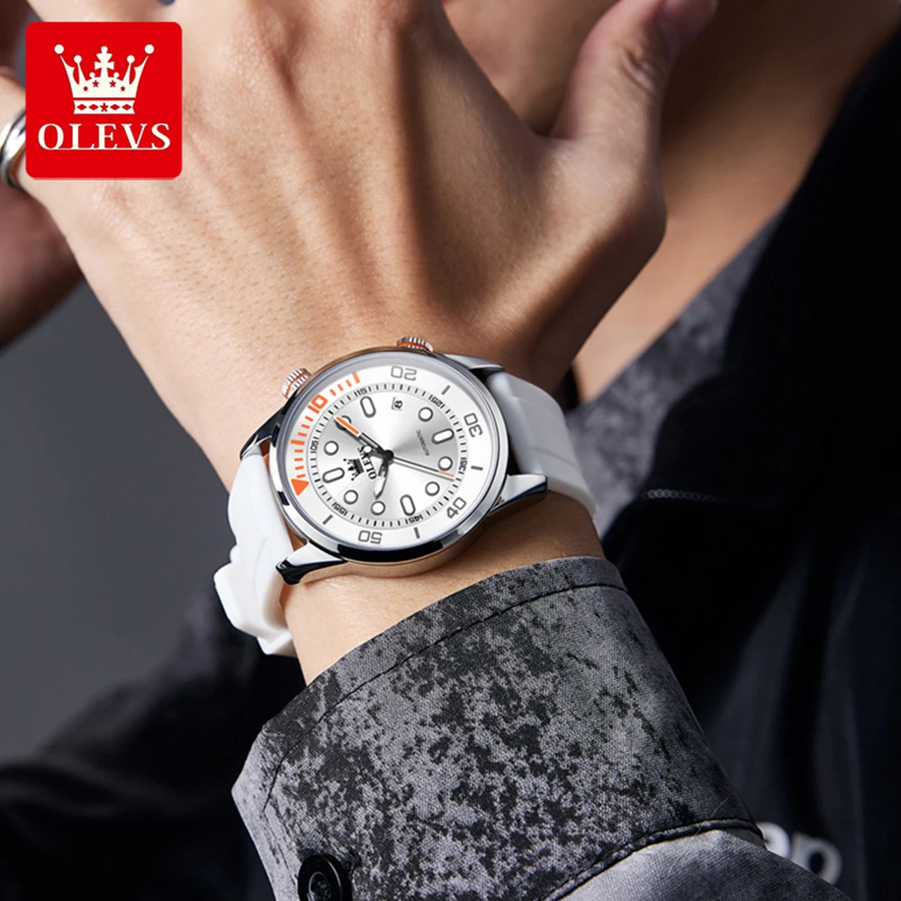 OLEVS Luxury Watch 30M Water R - Luxury Watch White ulasan dan harga