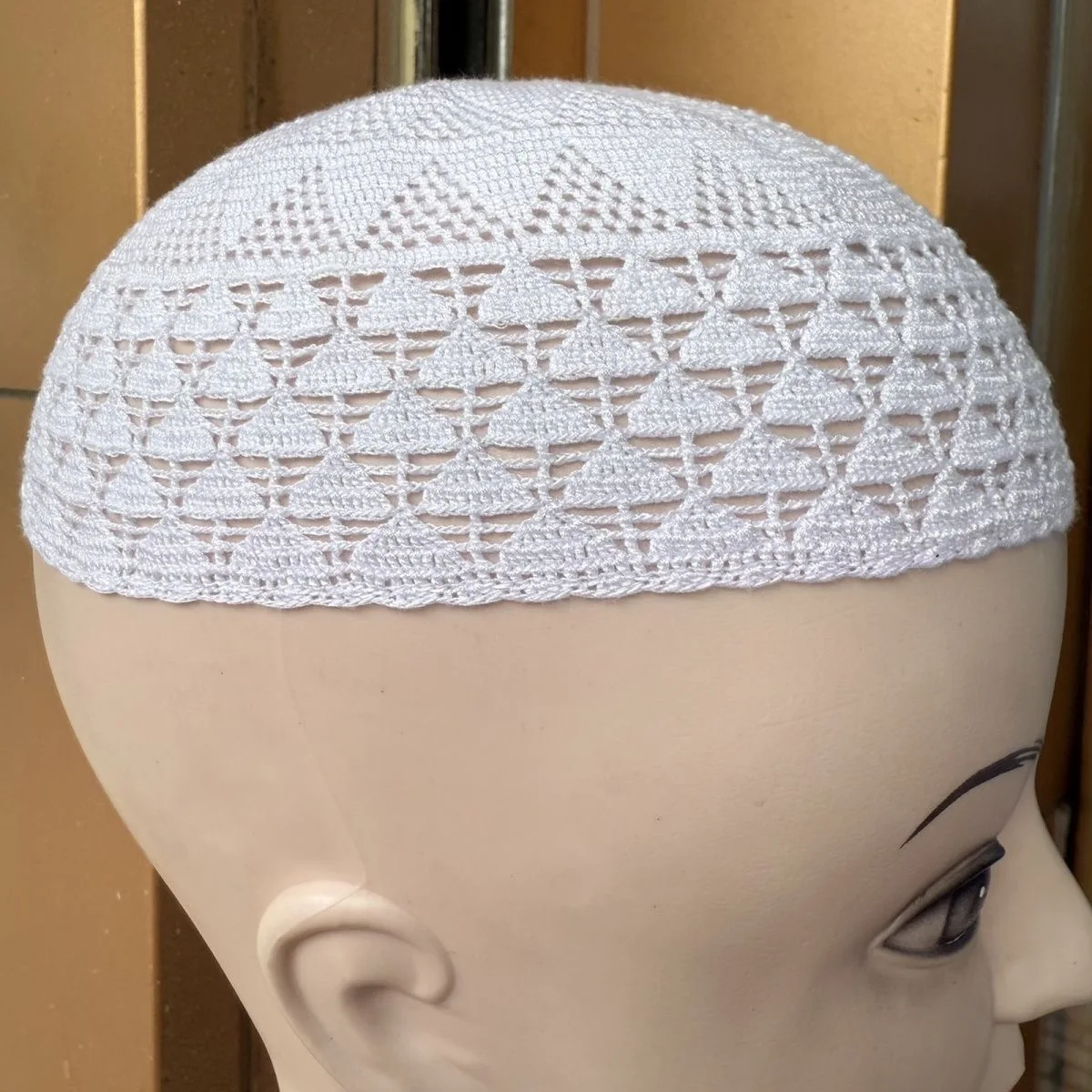 Muslim Caps For Men Clothing  Skull Prayer Hat Knitted Mesh Kufi Kippah Islamic Saudi Arabia Jewish Summer 0788 view 3