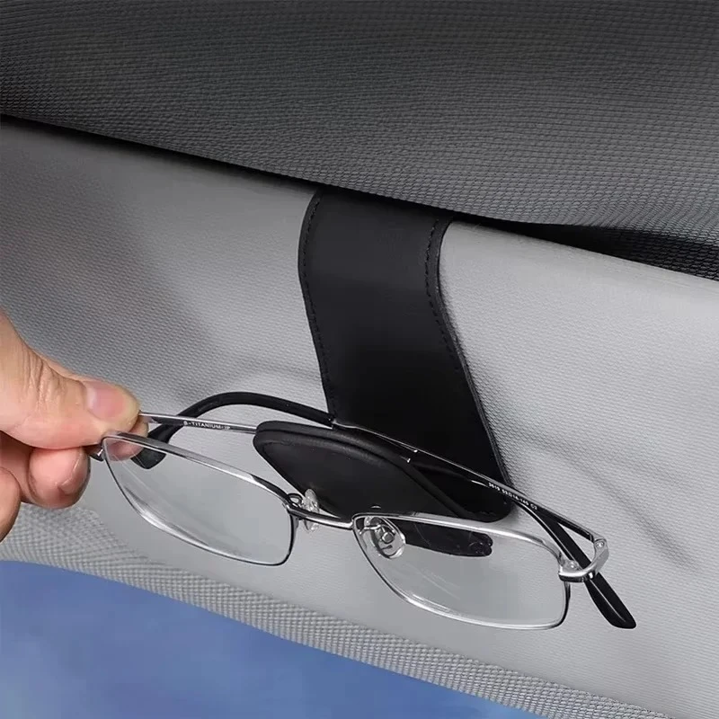 

1pc Premium Car Sunglasses Holder Sun Visor Clip with Secure Storage Box, Stylish Driving Organizer for Quick Access and Space-S