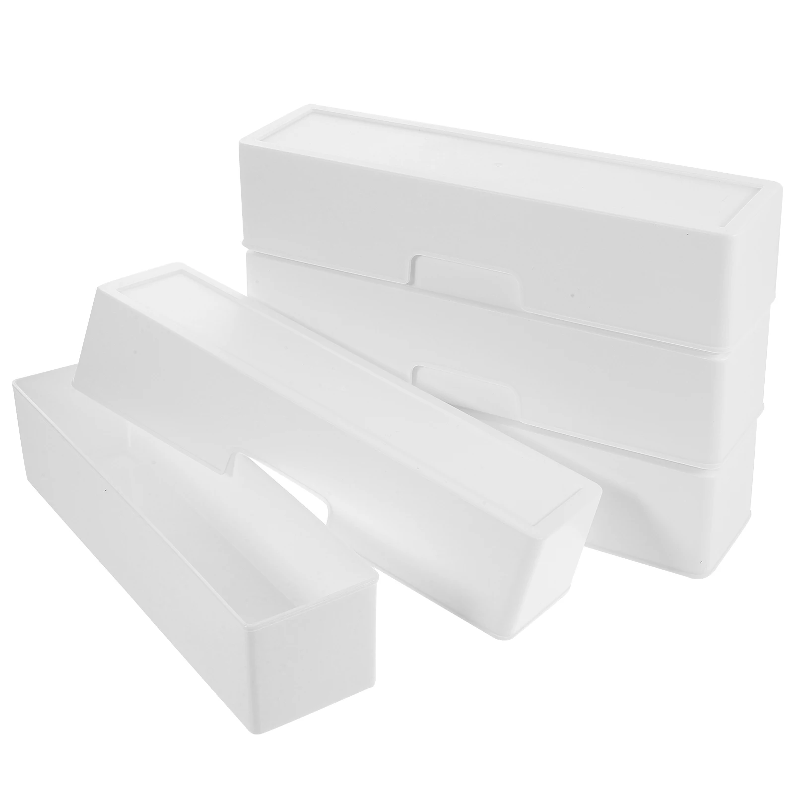 

4pcs Compartments Organizer Drawer Storage Box Desktop Pen Holder Cosmetics Divider Vanity Organizer Household Sundries
