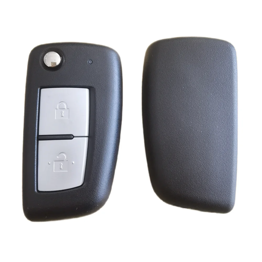 2pcs/lot Folding Flip Remote Car Key Shell 2 Buttons For Nissan Qashqai Sunny NV200 Auto Remote With Uncut NSN14 Blade