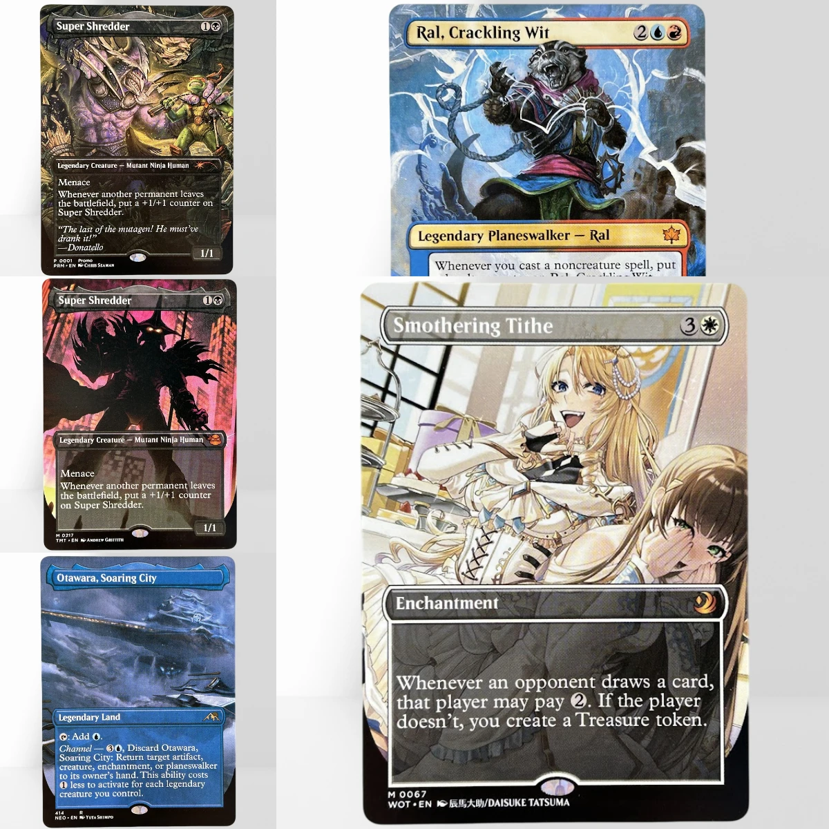 HOLO46-40-3 TCG Proxy Mágico Otawara, Soaring City Ancient Copper Dragon Ral, Crackling Wit German Black Core Cardstock