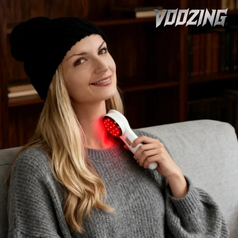 

650nm Cordless Facial Massager Vibration Therapy Skin Absorption Enhancement Whitening Anti Aging Handheld