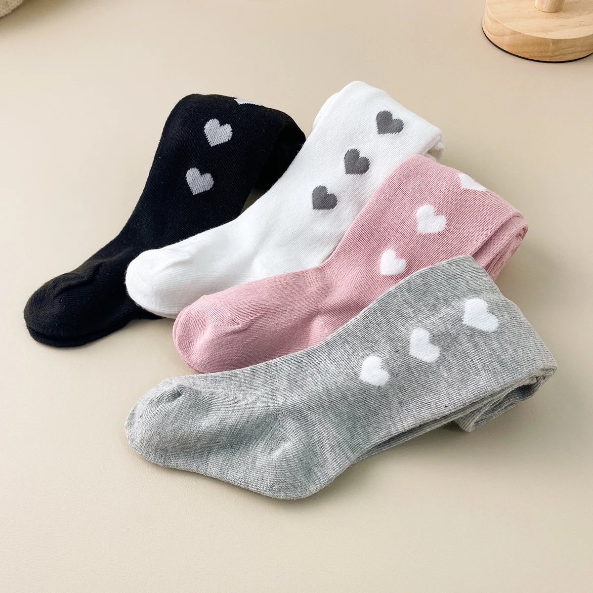 2 Pairs Baby Girl's Leggings and Tights, Children's Pantyhose, Baby Toddler Leggings Socks Suitable for Wearing in All Four Seas view 3