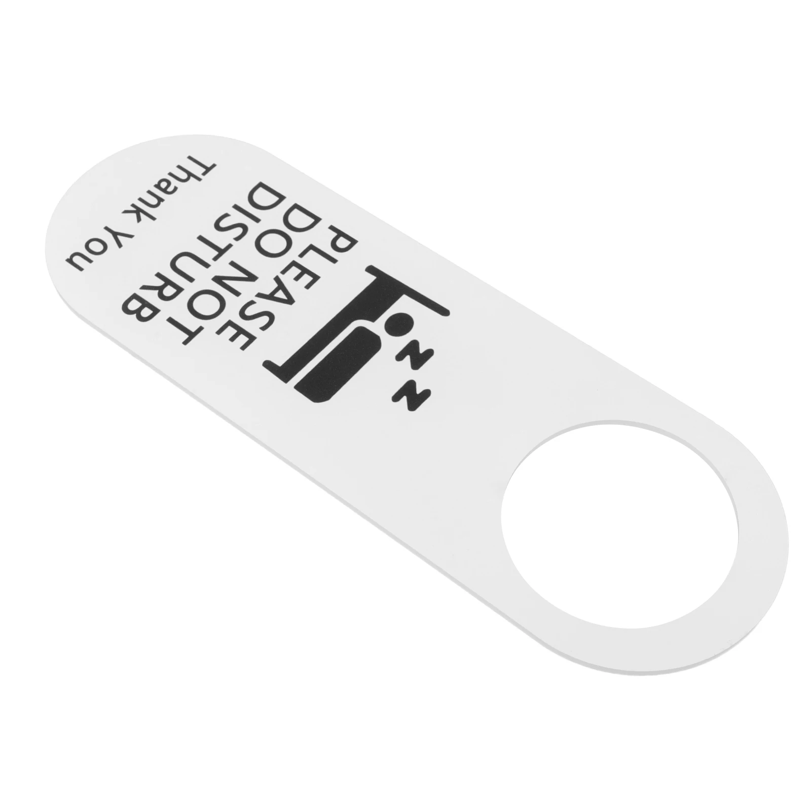 

Dual Sided Do Not Disturb Sign Hanger Hotel Knob Office Hanging Board Clear Acrylic Door Tag Bold Font Reminding Sign