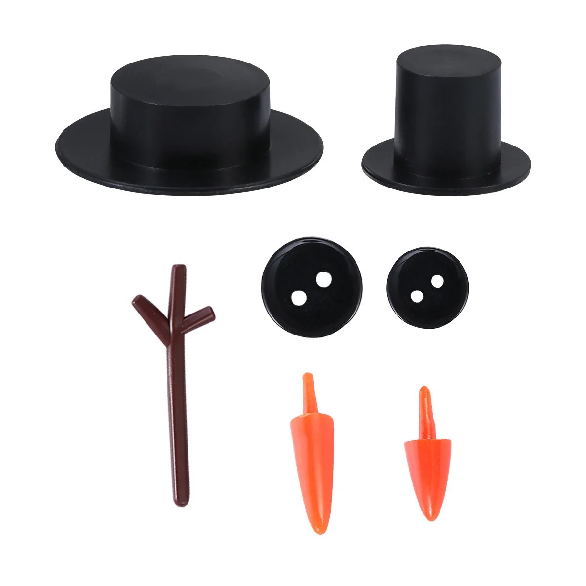 

600Pcs Christmas Snowman Accessories Kit DIY Snowman Set Handmade Material for Holiday Craft Workshop DIY Material Set