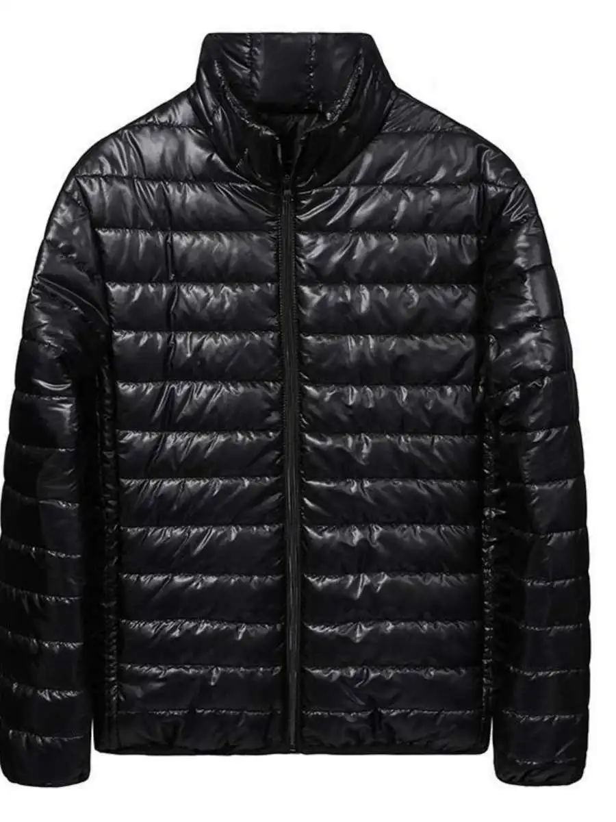 

Мужская повседневная легкая хлопковая куртка для скалолазания, зимнее новое однотонное молодежное хлопковое пальто, длинная молния, украшения