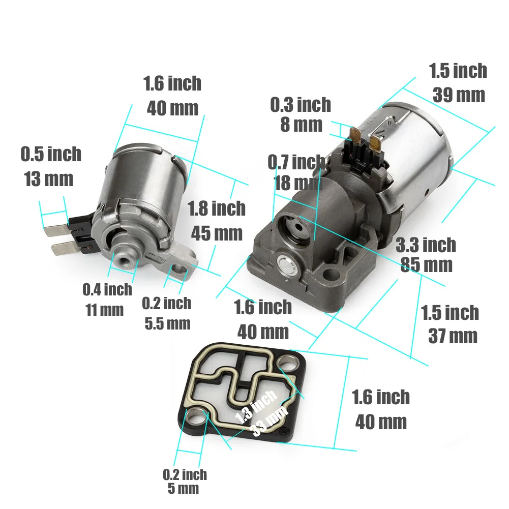 0B5 DL501 Transmission Solenoids + Gasket For Audi A4 A5 A6 A7 Q5 2008-2011 Repair 7 Speed F/AWD 0B5 Gearbox Car Accessories