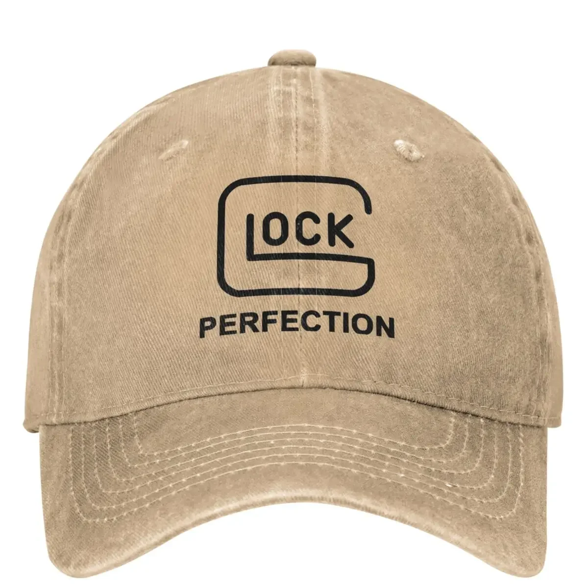 

Lock-Perfectioned Washed Baseball Cap Black Logo Classic Hip Hop Dad Hats Summer Men Hunting Camping Sun Visors Snapback Cap