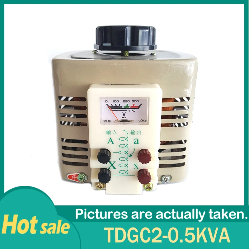 TDGC2-0.5KVA Transformer Regulator Dapat Disesuaikan Tegangan Digital Variabel AC 2A 500W 220V Catu Daya Fase Tunggal 0-250V