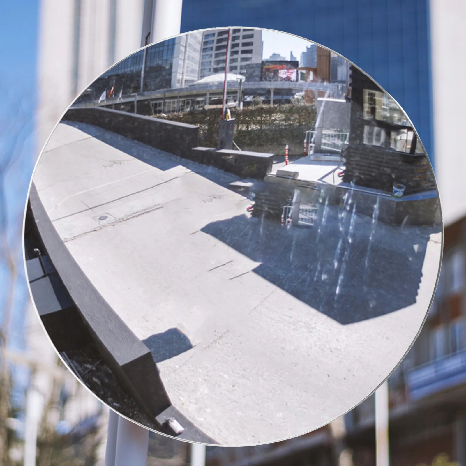 

Convex Anti Theft Mirror 15cm Circular Plastic Wide Angle Lens for Home Driveway Road Traffic Safety