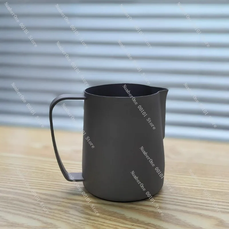 Lightweight Pure Titanium 450ml Milk Frothing Pitcher Small Batch Custom Latte Art Cup Barista Espresso Steaming Jug Metal