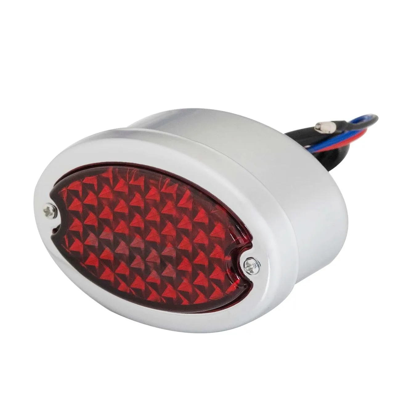 Custom Vintage LED Cat Eye Motorcycle Tail Light For Bobber Cafe Racer