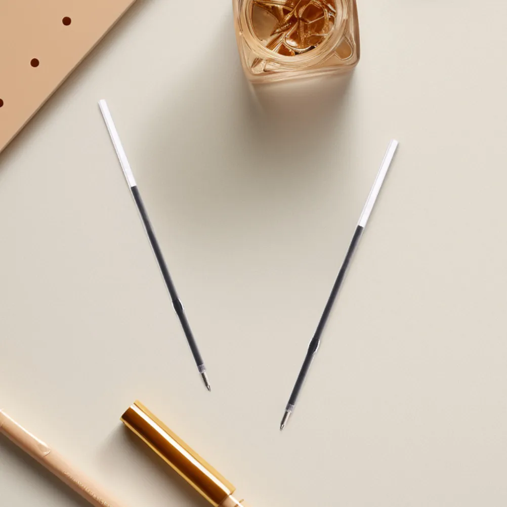 

200 шт. черных стержней для шариковых ручек, 0,7 мм, тонкий наконечник, для плавного письма, сменные чернила для офисных ручек