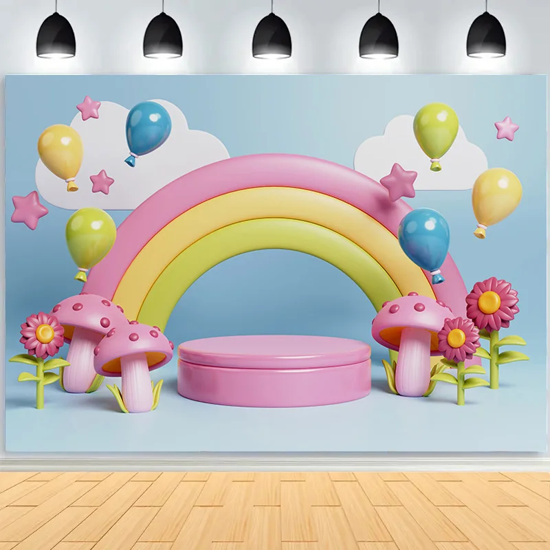 

Colorful Balloons Decorations For Birthday Party Stage Photography Backdrops Props Children Newborn Baby Studio Background BE-12