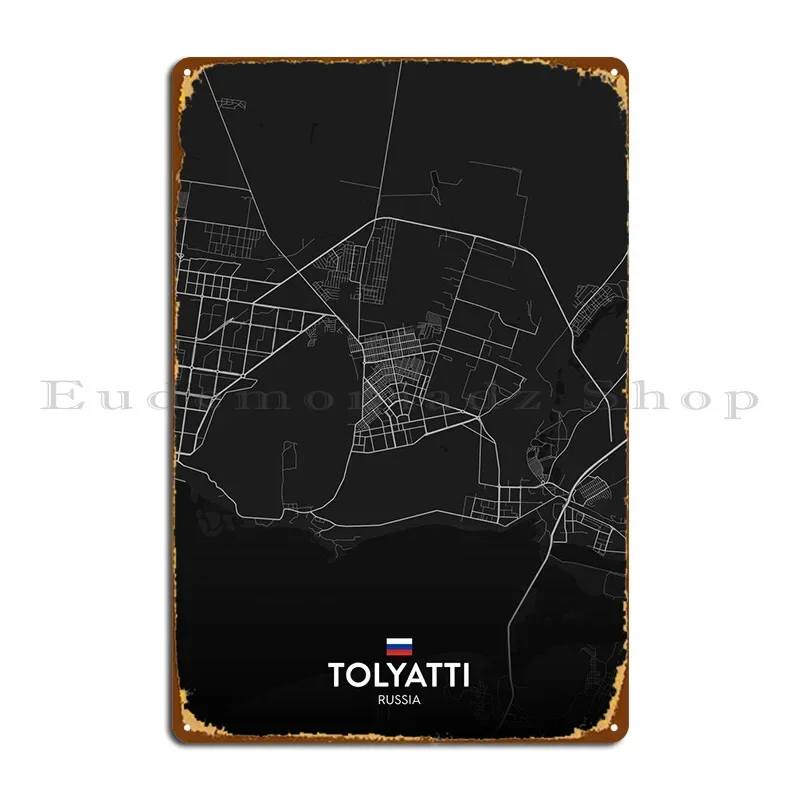 Tolyatti RU металлическая табличка плакат ржавый Настенный декор Настенный декор печать клубная жестяная вывеска плакат