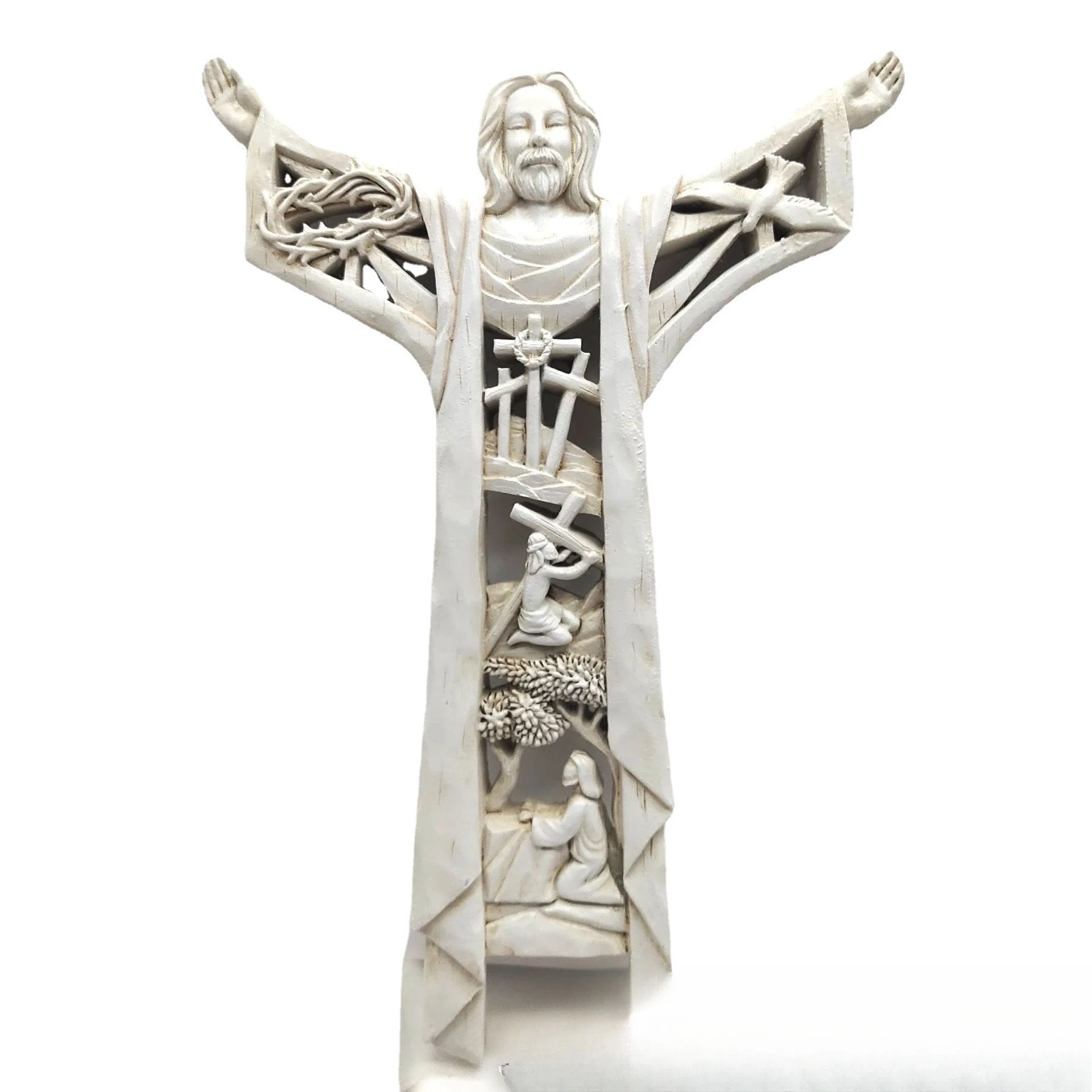 

Ремесло из смолы, креативный крест, кулон, настенный декор, подарок, статуя ручной работы, орнамент