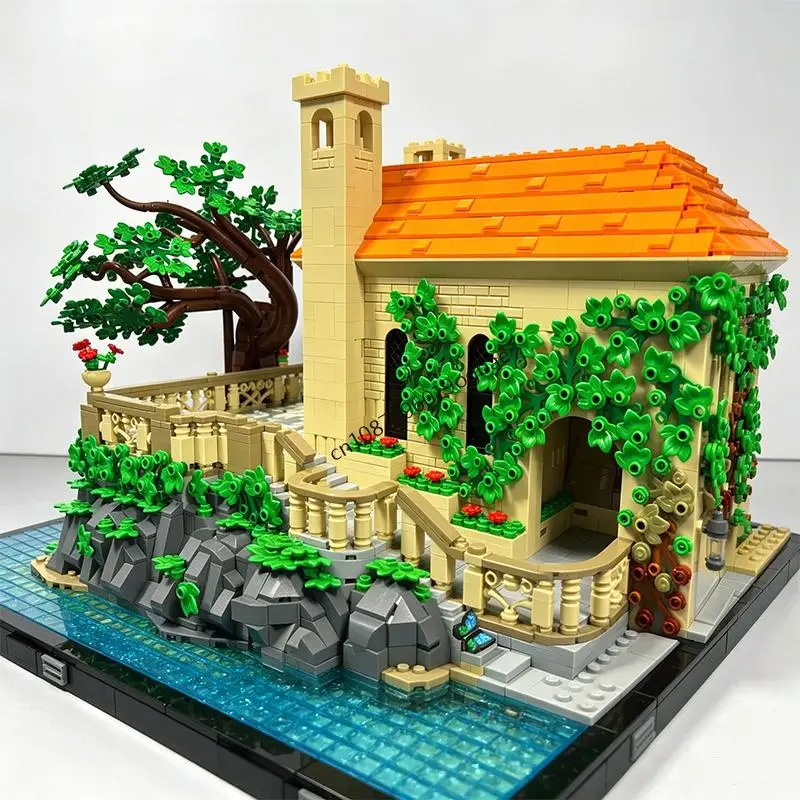 NEW 6632PCS Famous star battle Movie MOC UCS Lakeside Villa Diorama Model DIY creative ideas Toy Assembly Puzzle Birthday Gift