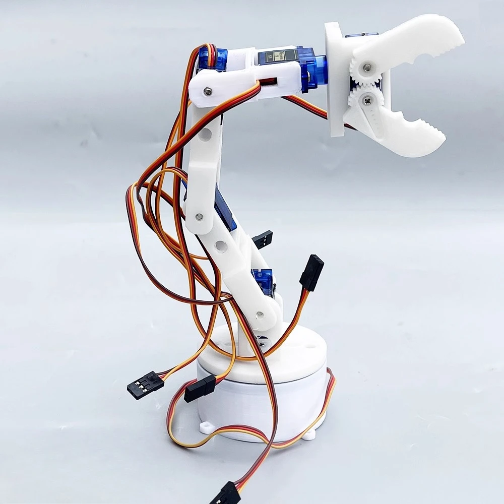 Picture 5: 3D printed white six-axis robotic arm DIY robot assembly for arduino ps2