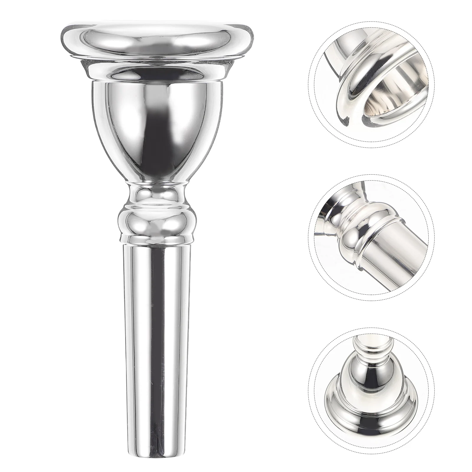 

High-Quality Copper Euphonium Mouthpiece Replacement Durable Practical Wind Instrument Part For Beginners Students Long Service