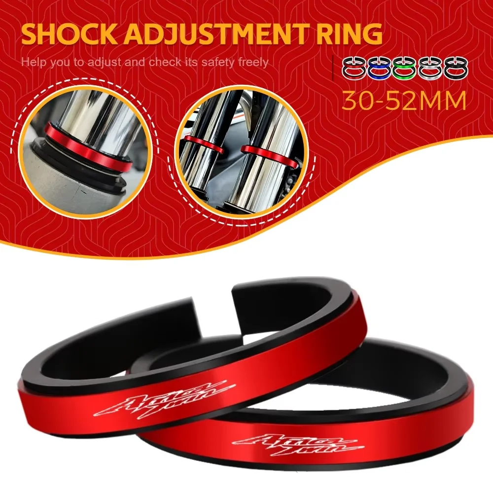 

FOR Honda CRF1100L CRF1000L Africa Twin XRV 750 Motorcycle Adjustment Shock Absorber Auxiliary Rubber Ring CNC Fit 30MM-52MM