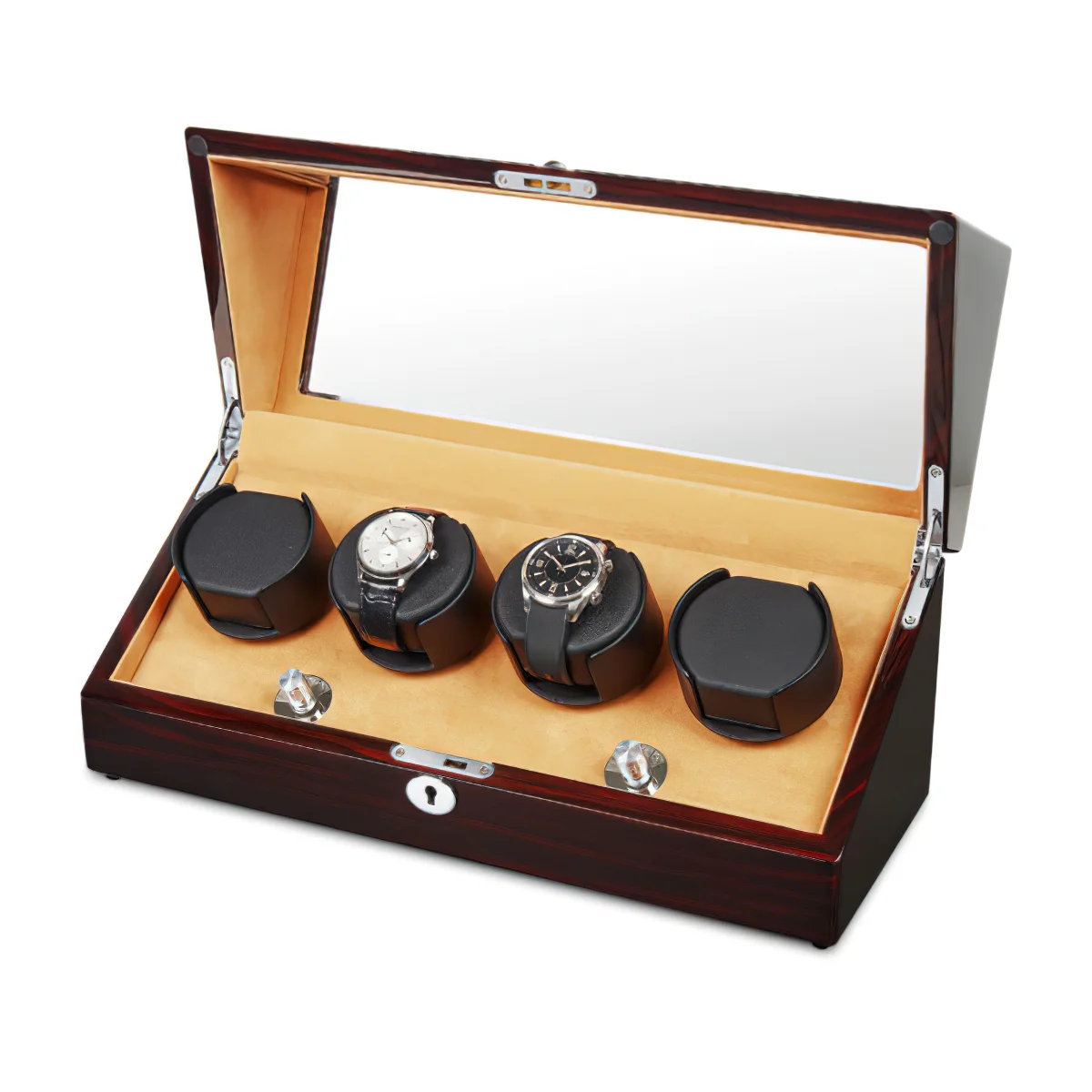 Watch Winder for Male Female Luxury Mechnical Automatic Watches Wooden Storage Shaker Watch Display Box