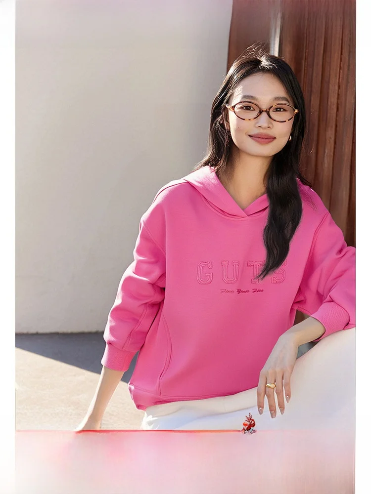 

Американская толстовка с буквенным принтом, женская, свободного кроя, с длинными рукавами, осенняя новинка, модная, антивозрастная куртка