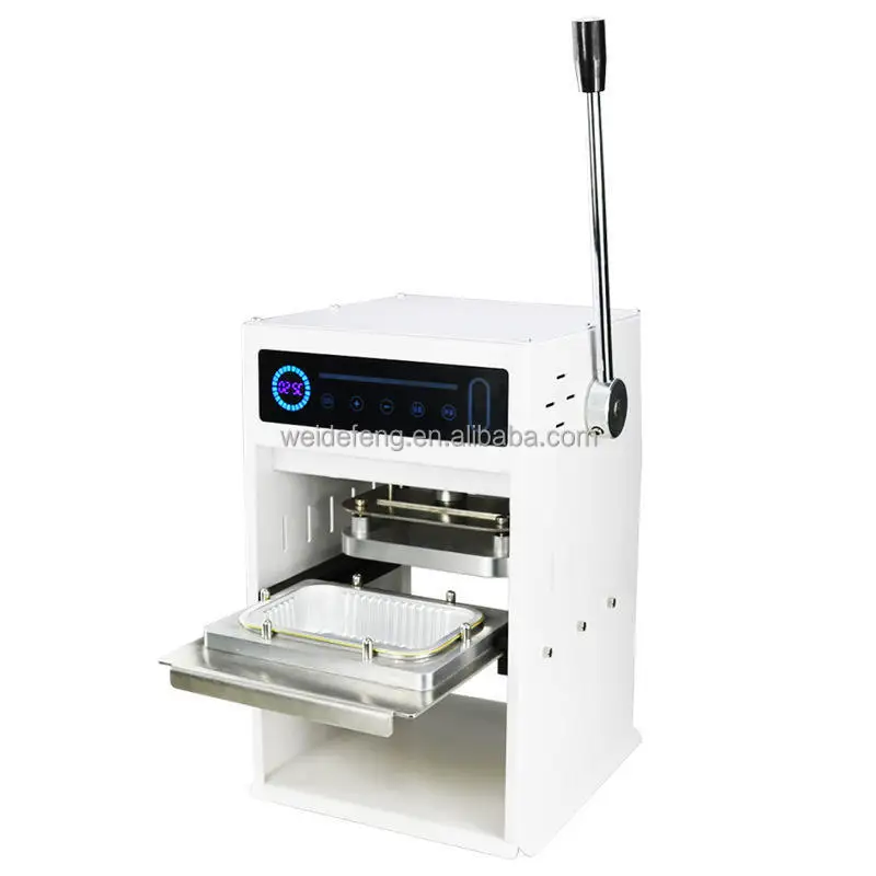 Factory Manual Fast Food Box Take Away Packing Container Sealer Different Sizes Electric Aluminum Foil Lunch Box Sealing Machine