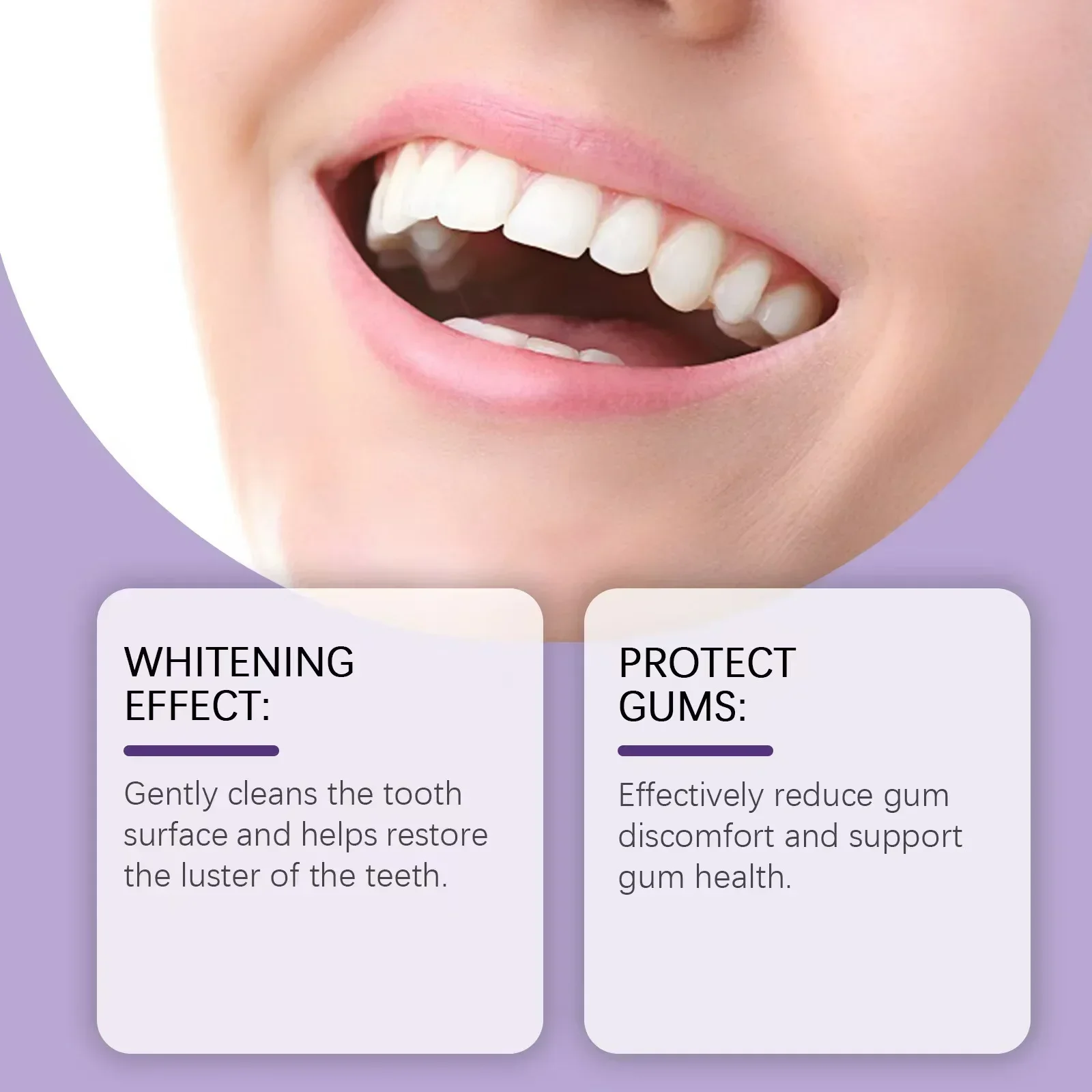 clean teeth stains and smoke stains, clean care, fresh and mild ingredients to care for teeth 100%GOOD!